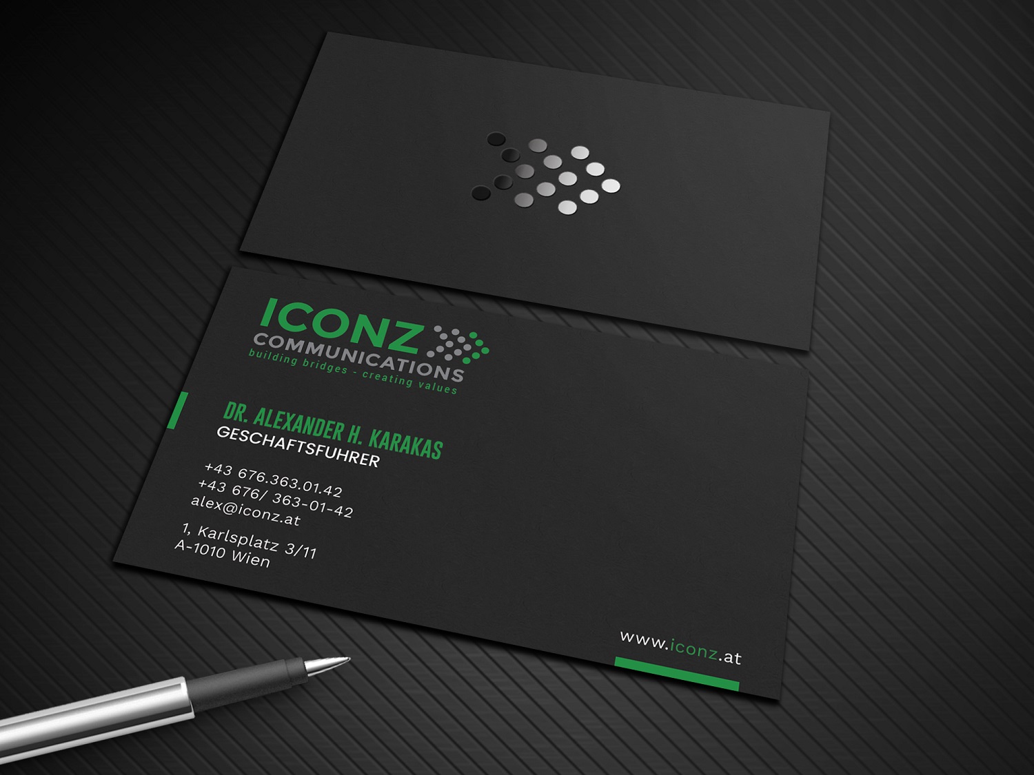 Visitenkarten-Design von Graphic Flame für iconz communications | Design: #14753783