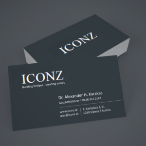 Visitenkarten-Design von e-graphics für iconz communications | Design: #14734060