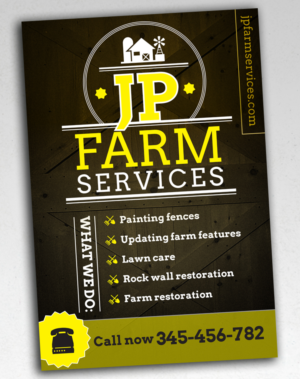 Design de Carte Postale par andrew3344 pour JP FARM SERVICES LLC | Design : #14716518