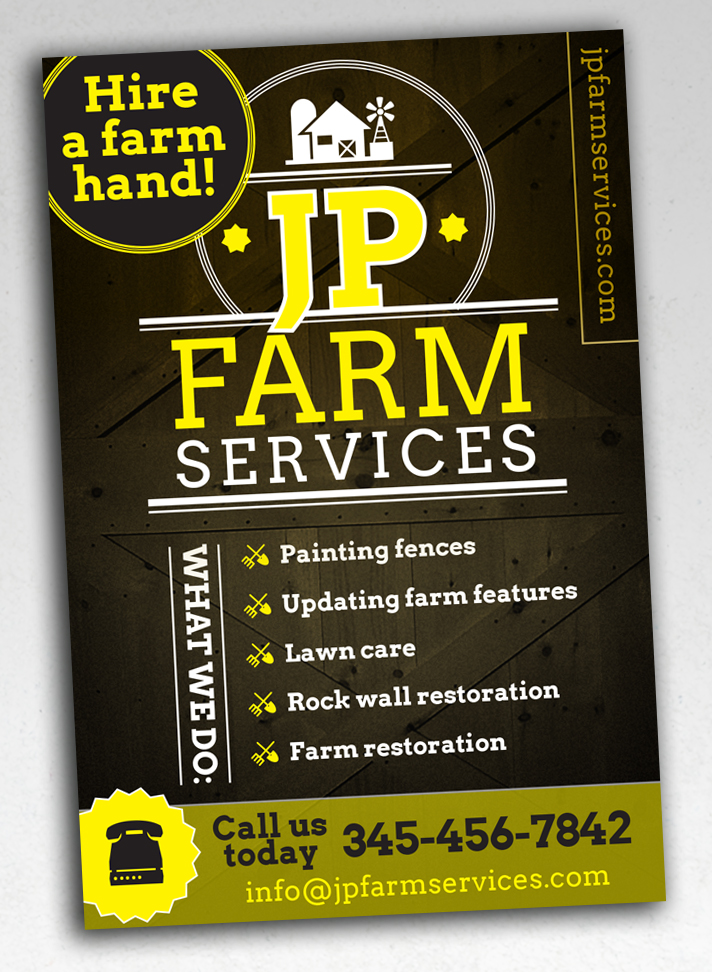Postkarten-Design von andrew3344 für JP FARM SERVICES LLC | Design #14725511