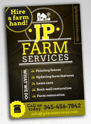 Design de Carte Postale par andrew3344 pour JP FARM SERVICES LLC | Design : #14725511