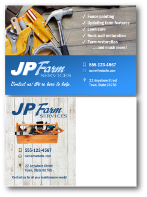 Design de Carte Postale par citygirl17 pour JP FARM SERVICES LLC | Design : #14726417
