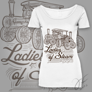 T-shirt Design by aghits for Ladies of Steam  | Design #14835091