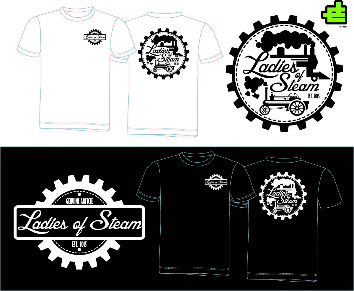 T-Shirt-Design von JE Designs für Ladies of Steam  | Design #14739678