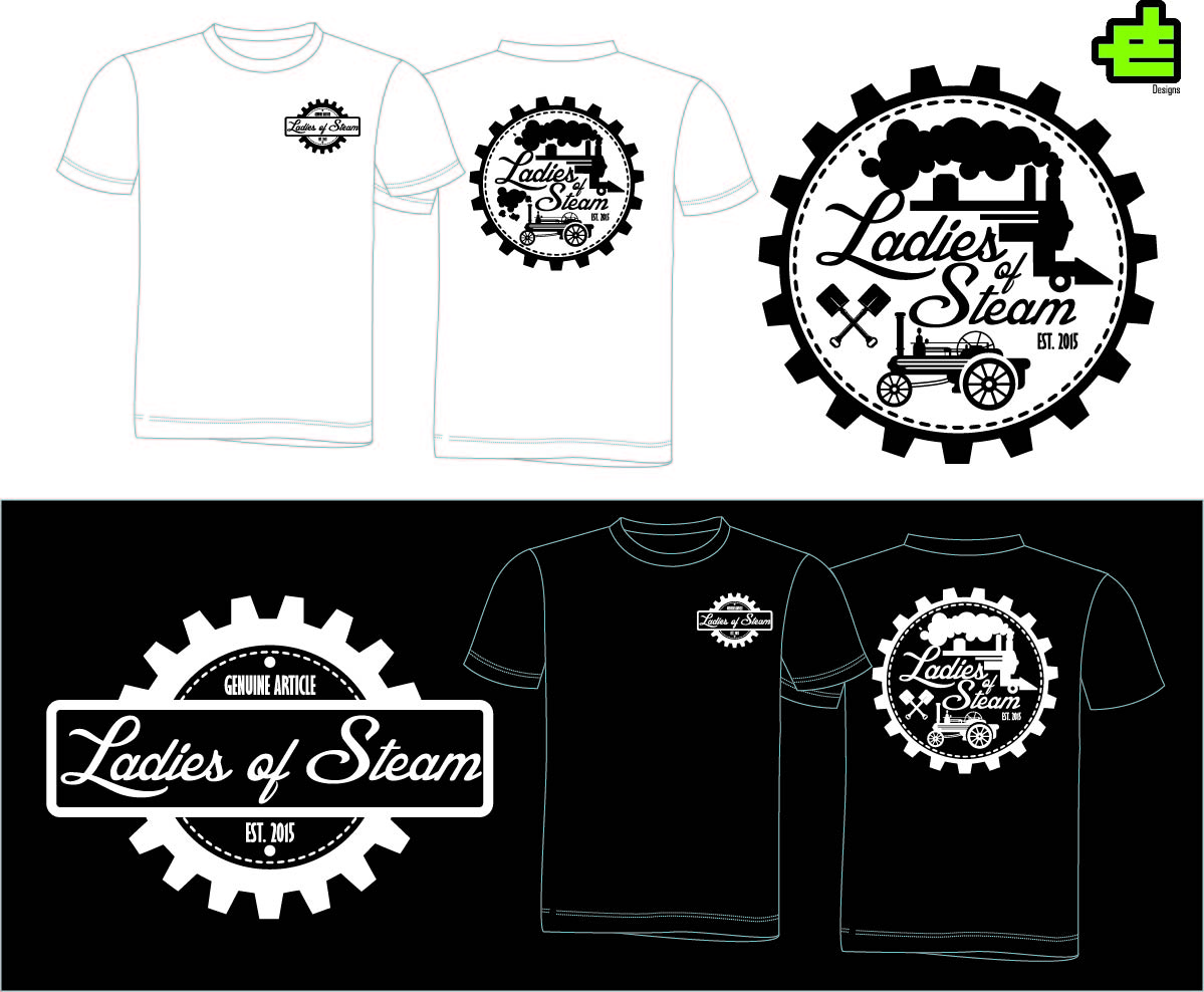T-shirt Design by JE Designs for Ladies of Steam  | Design #14740486