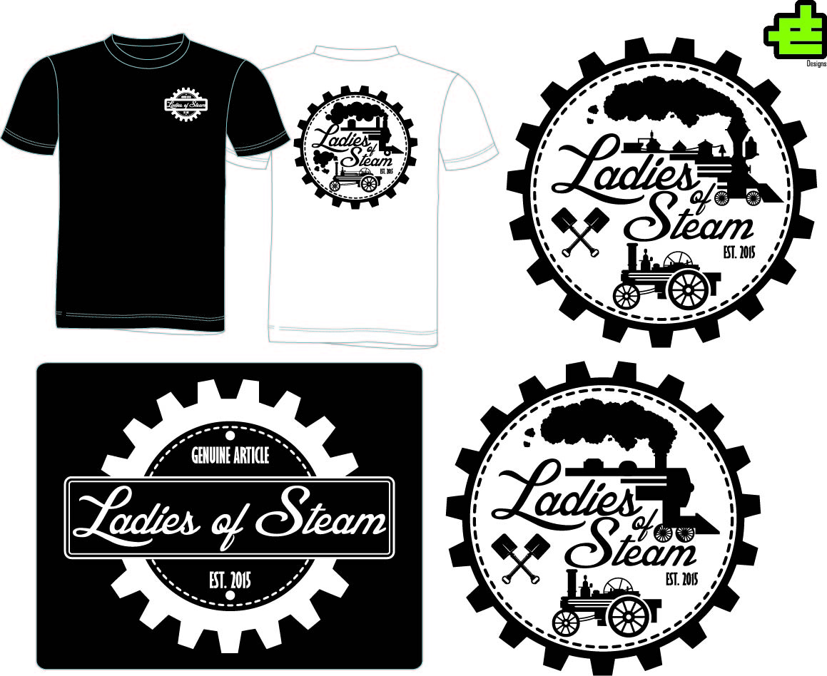 T-shirt Design by JE Designs for Ladies of Steam  | Design #14750661