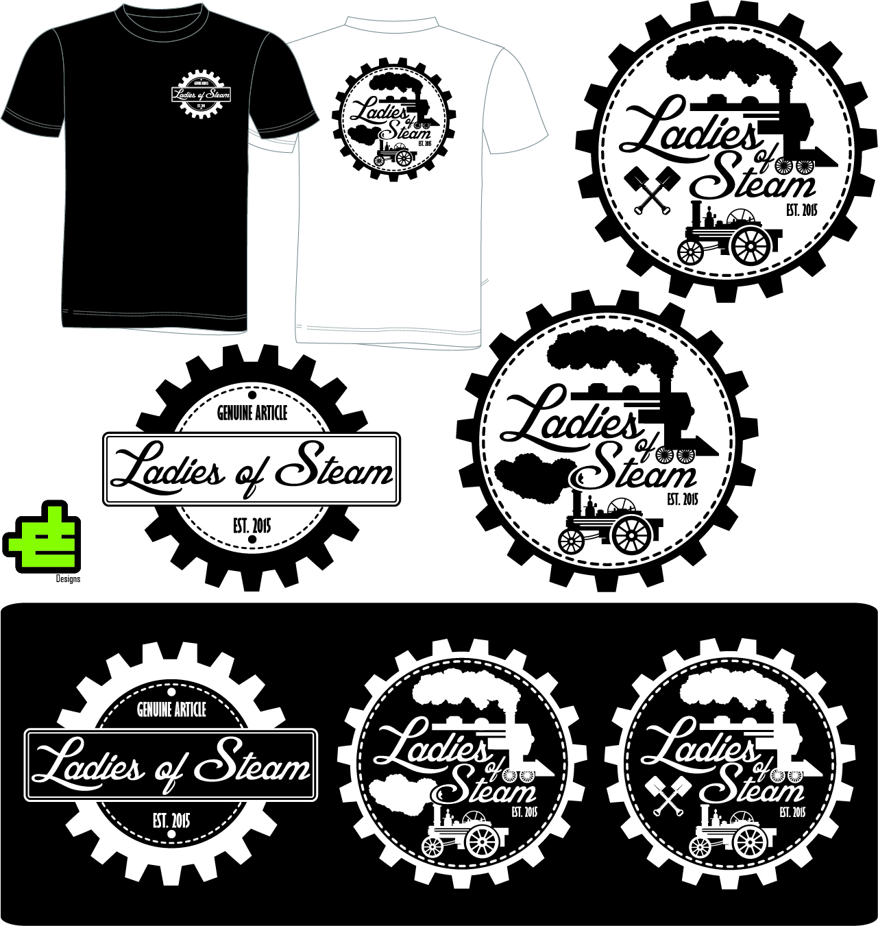 T-shirt Design by JE Designs for Ladies of Steam  | Design #14792524