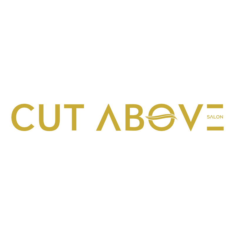 Modern Masculine Hair And Beauty Logo Design For Cut Above Salon