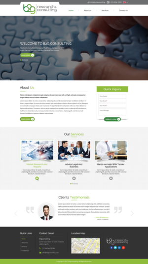 Consultant company (start up) needs a bold, yet simple web design | Diseño Wordpress por Sbss