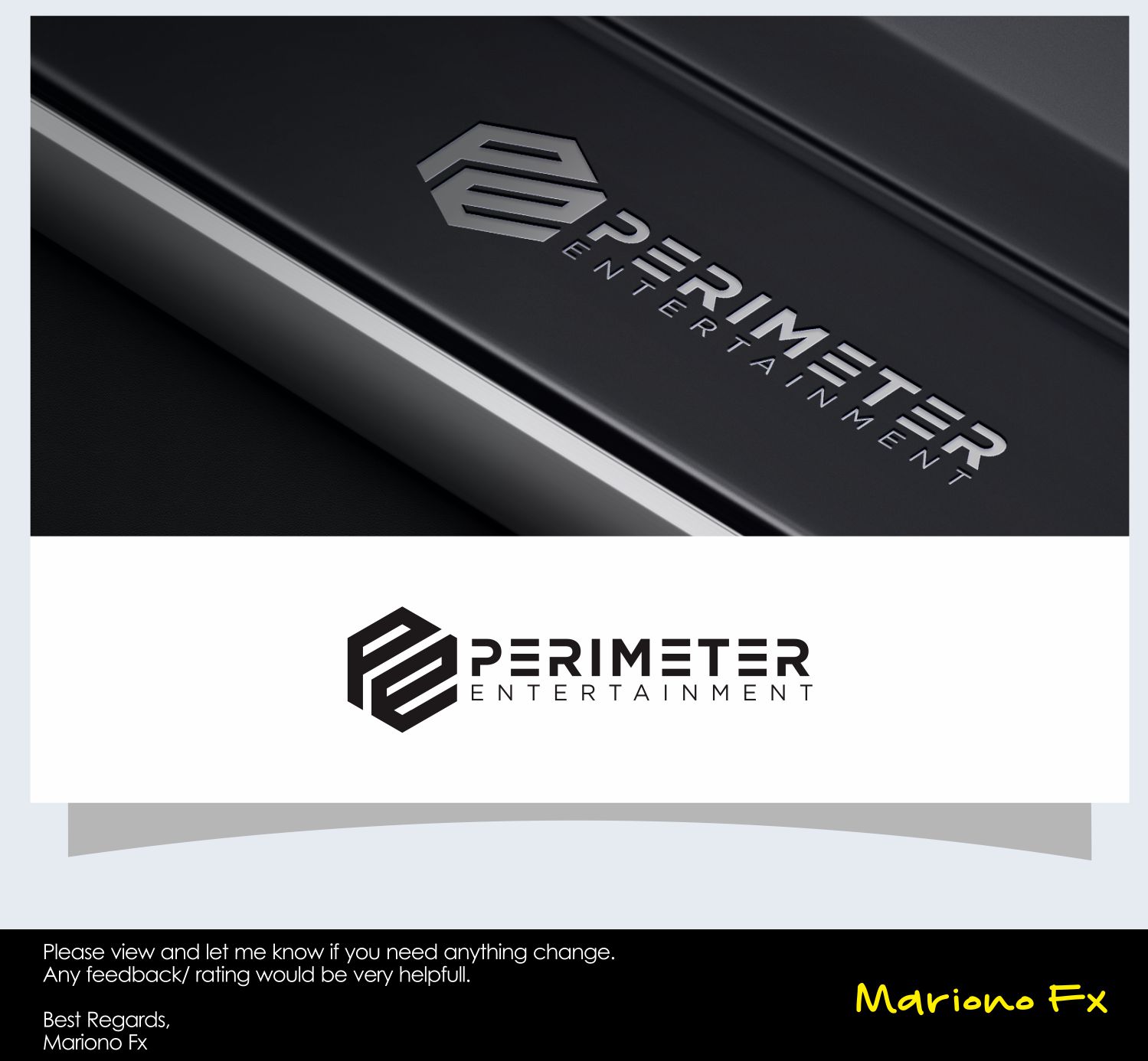 Logo Design by Mariono Fx for Perimeter Entertainment | Design #14738190