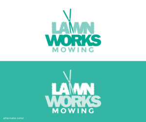Lawnworks Mowing | Logo-Design von MoonFeather