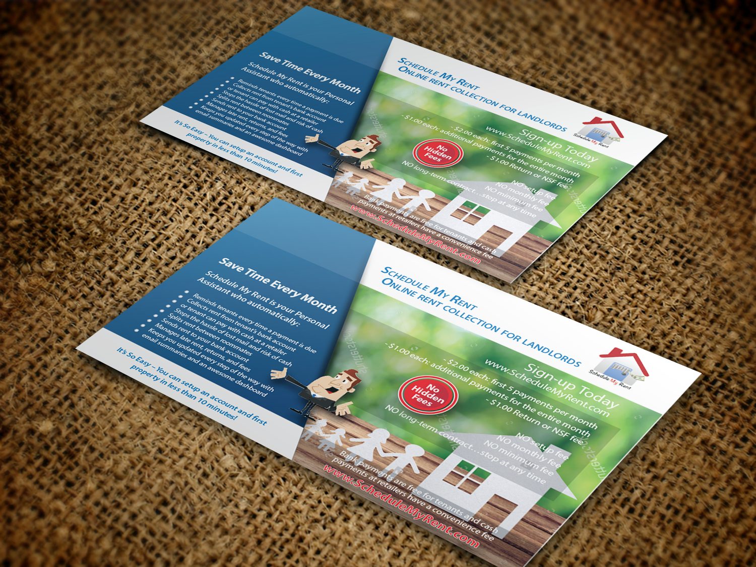 Postcard Design by nafizrahat for ScheduleMyRent, Inc. | Design #14767900