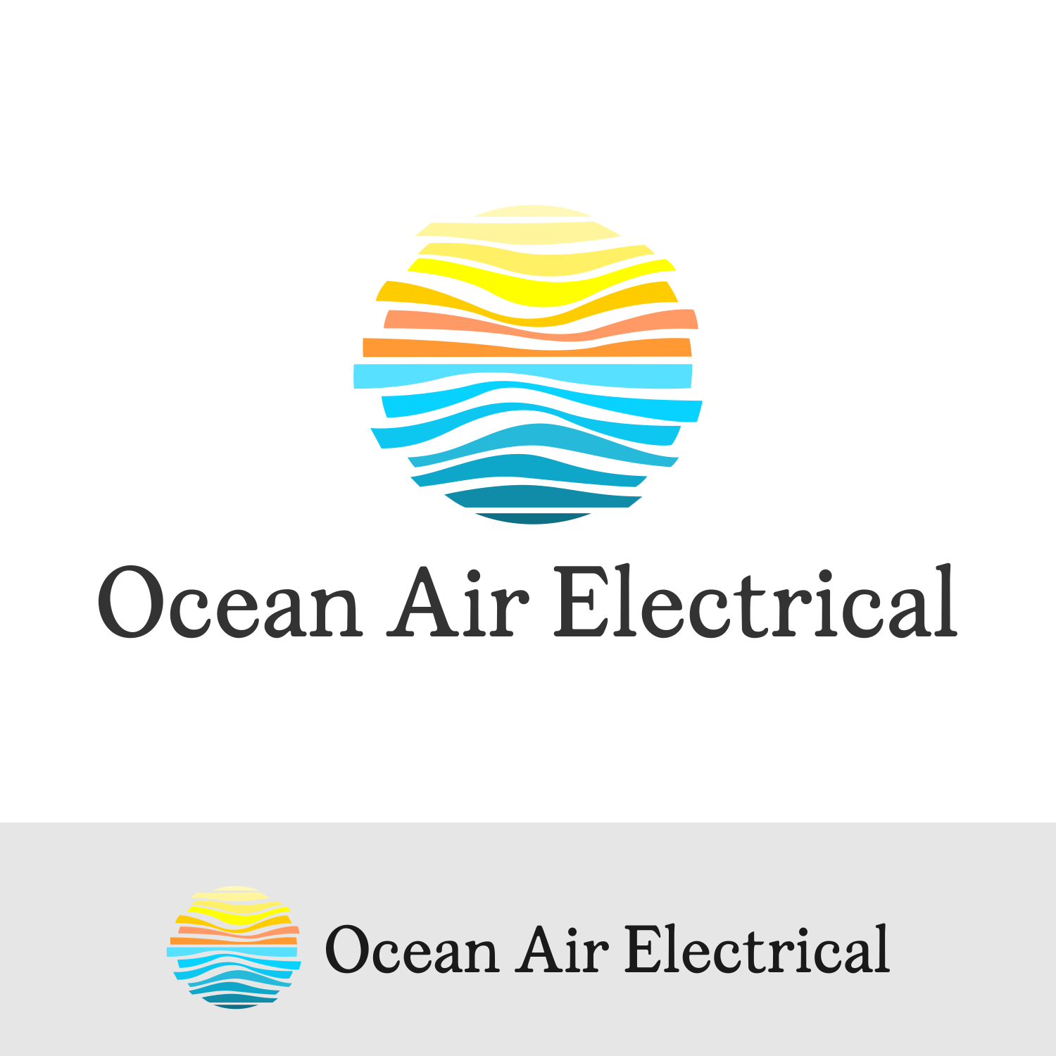 Logo Design by rajitoas for Ocean Air electrical | Design #14840493