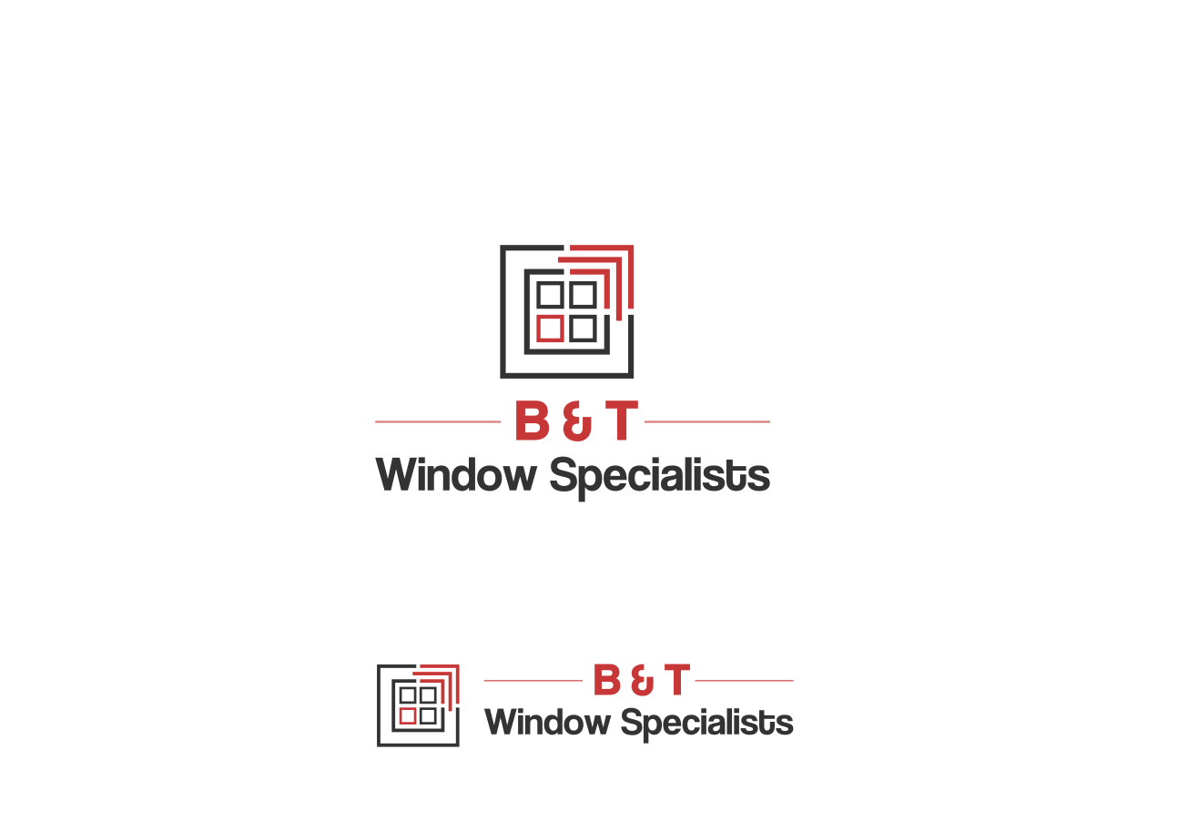 Logo Design by Gita. for B & T Window Specialists | Design #14737631