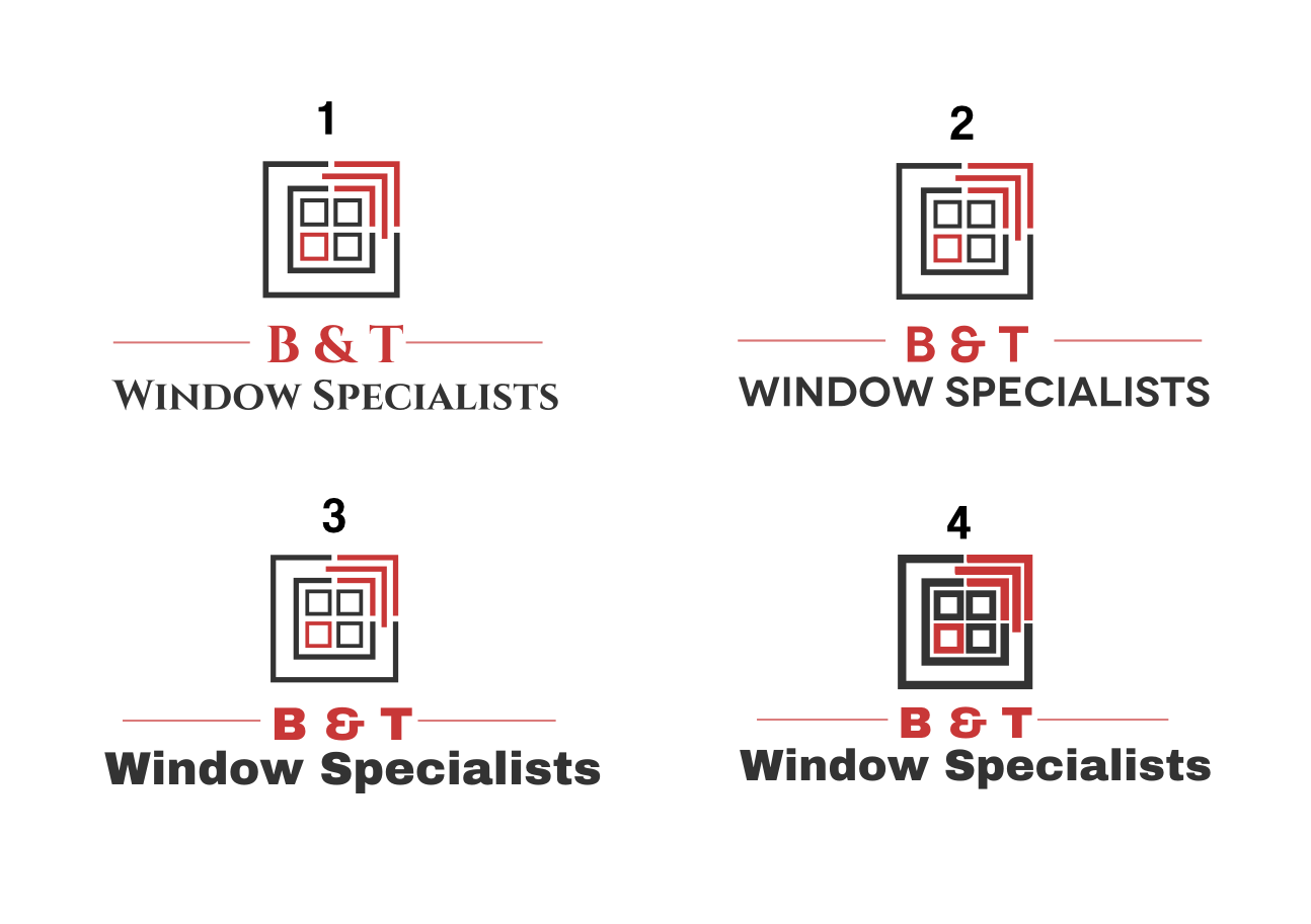 Logo Design by Gita. for B & T Window Specialists | Design #14748252