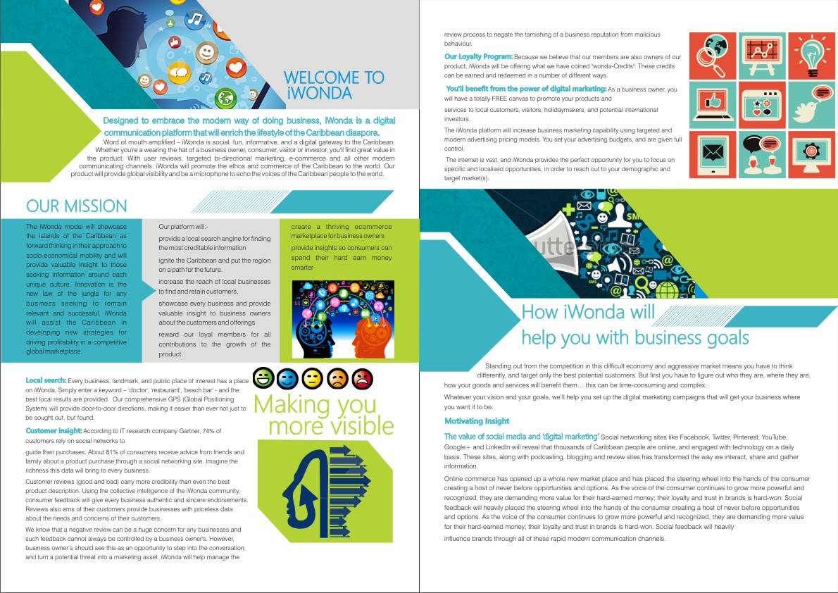 Brochure Design by hema dhawan for iWonda. Marketing Llc. | Design #2664000