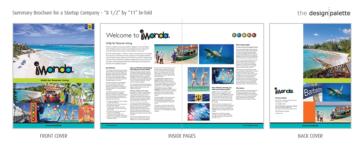 Brochure Design by the design palette for iWonda. Marketing Llc. | Design #2588478