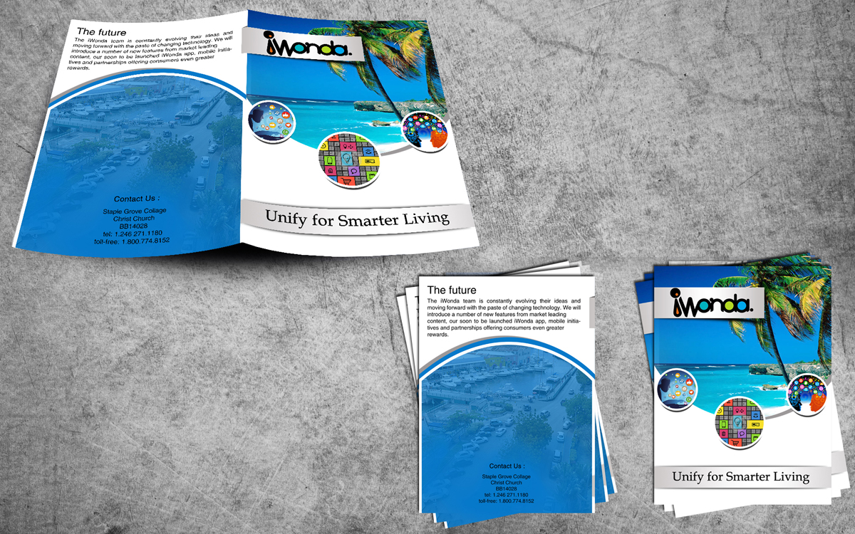 Brochure Design by ESolz Technologies for iWonda. Marketing Llc. | Design #2612410