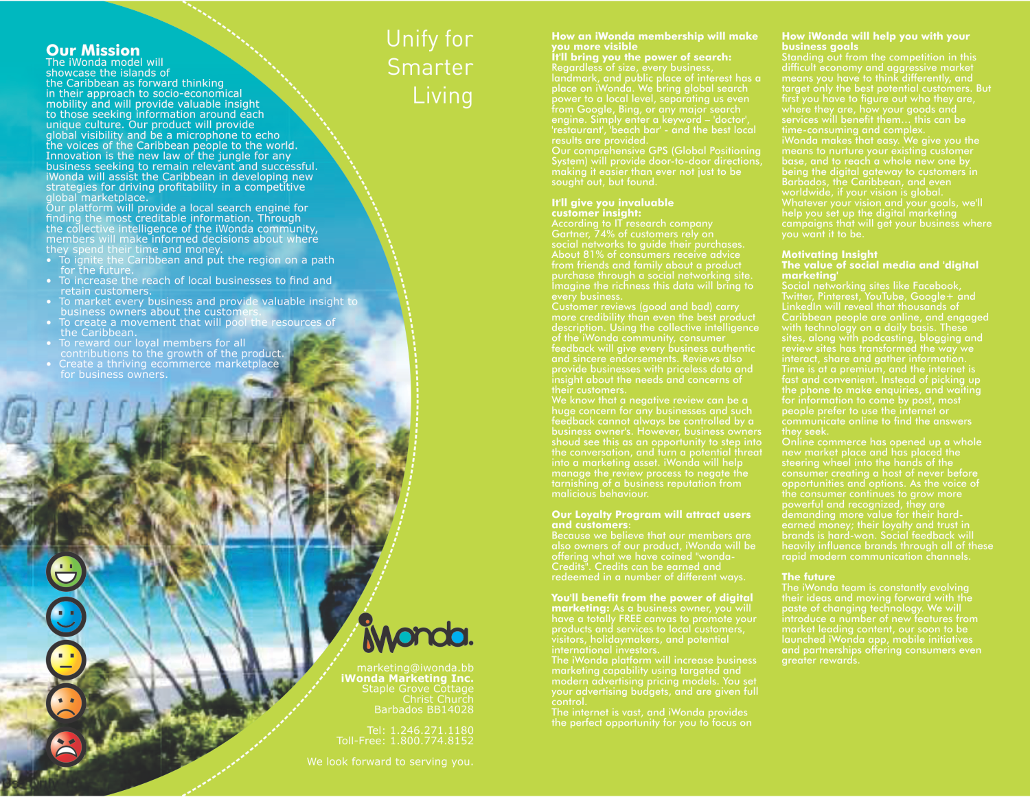 Broschüren-Design von barinix für iWonda. Marketing Llc. | Design #2613992