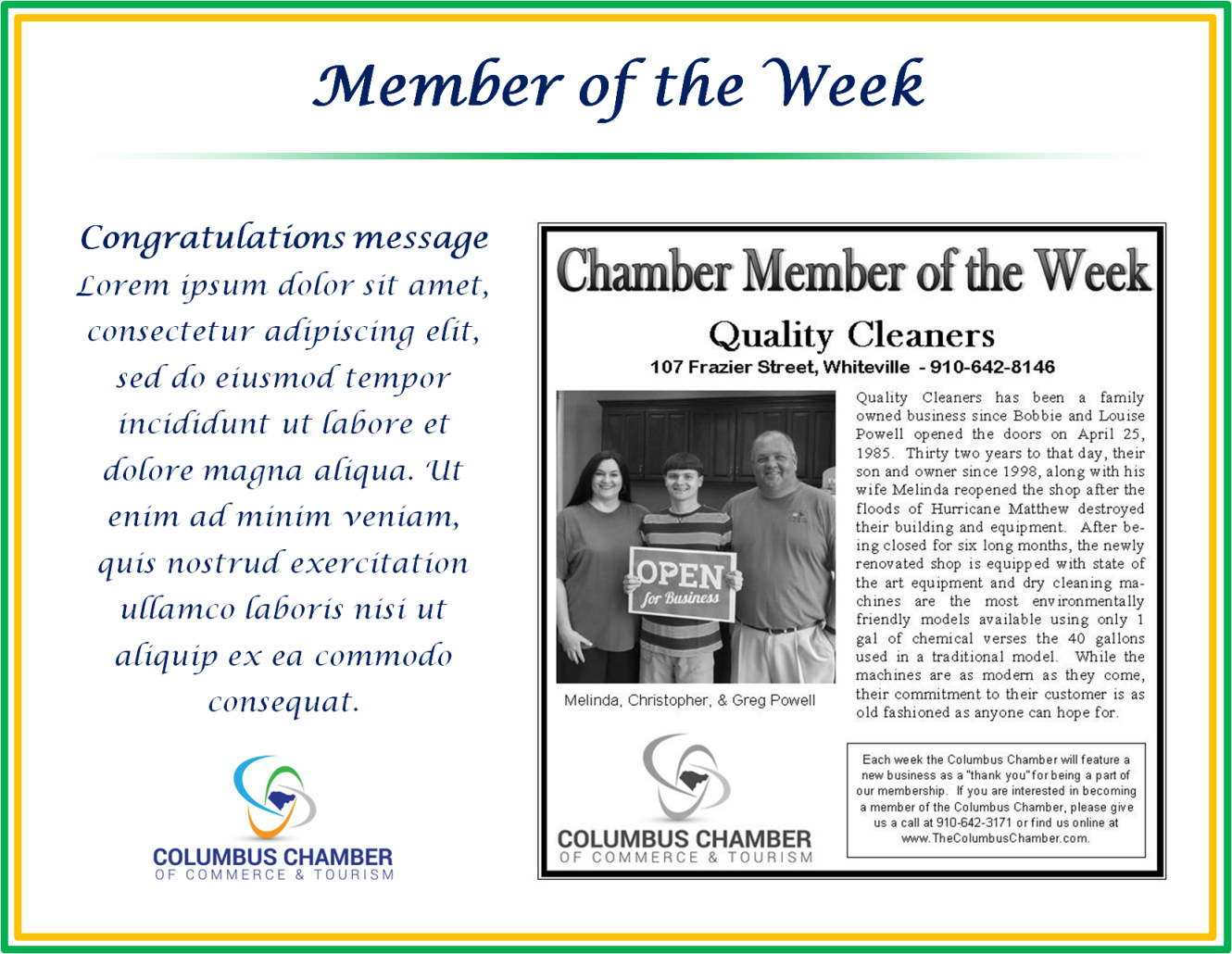 Print Design by blogerul for Columbus Chamber of Commerce and Tourism | Design #14878605