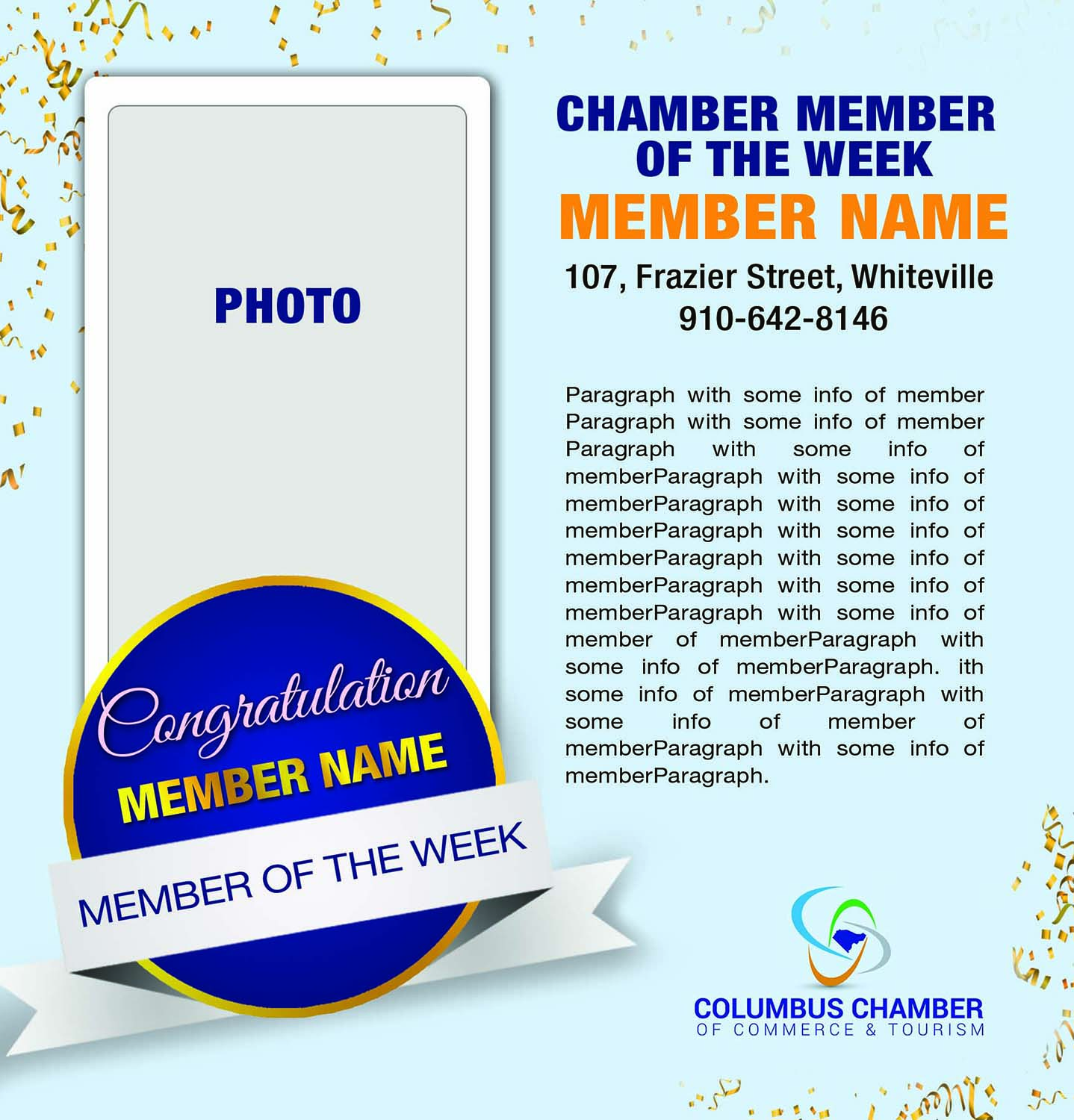 Print Design by isshaikh007 for Columbus Chamber of Commerce and Tourism | Design #14887291