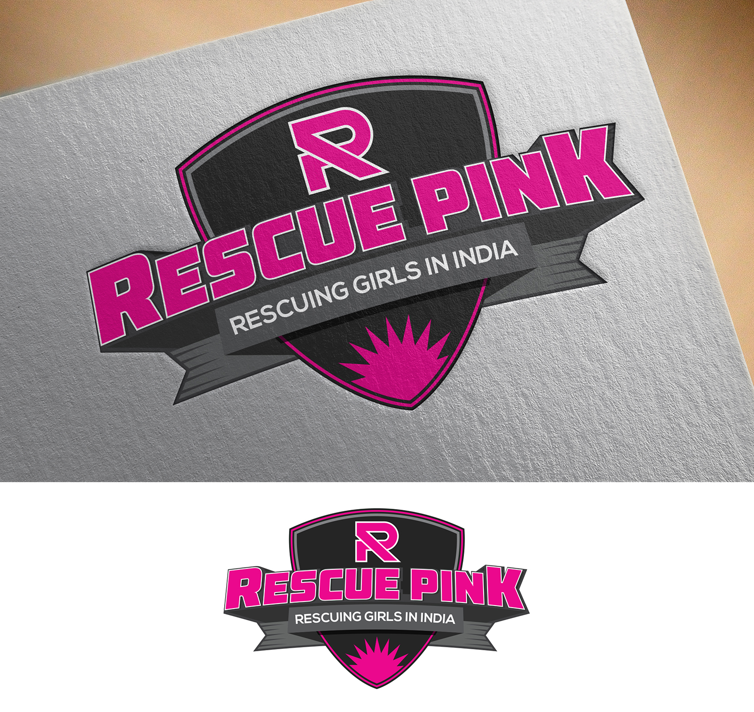 Logo-Design von Anooshaa für Rescue Pink, Inc. | Design #14832411