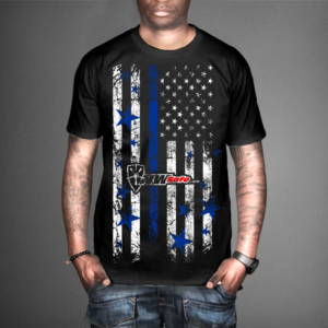 NW Safe Blue Lives Matter w/flag