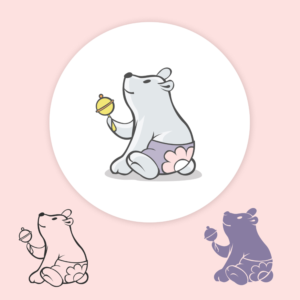 Looking for infant toddler friendly brand character | Design de Figurine par pinky
