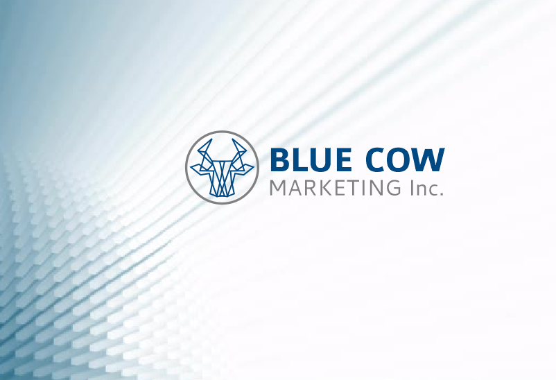 Logo Design by PinkOrange for Blue Cow Marketing Inc. | Design #14743952
