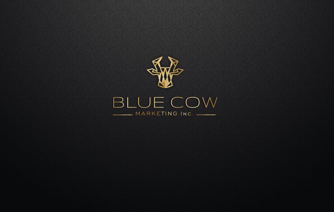 Logo Design by PinkOrange for Blue Cow Marketing Inc. | Design #14745389