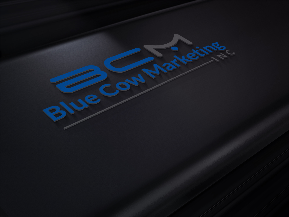 Logo Design by DESIGN Services JK for Blue Cow Marketing Inc. | Design #14759013