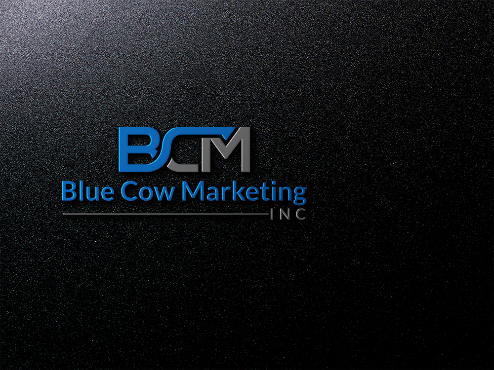 Logo Design by DESIGN Services JK for Blue Cow Marketing Inc. | Design #14759014