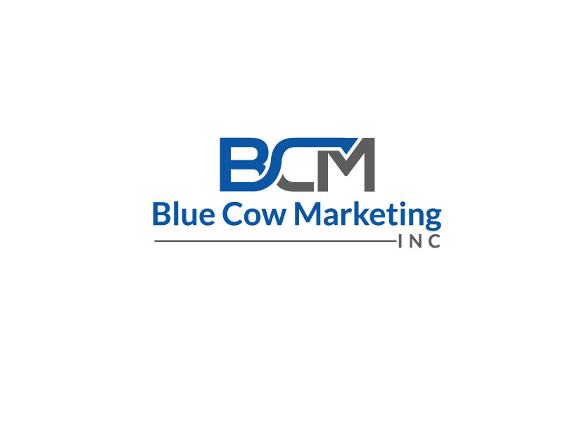Logo Design by DESIGN Services JK for Blue Cow Marketing Inc. | Design #14759016