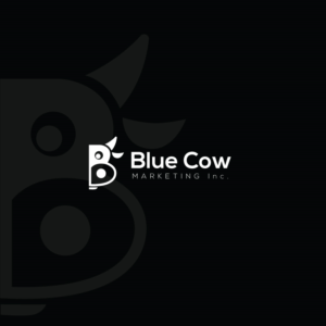 Logo Design by ecorokerz for Blue Cow Marketing Inc. | Design: #14744096