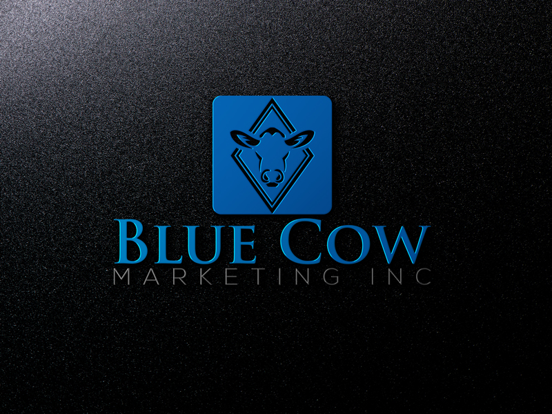 Logo Design by rocklee for Blue Cow Marketing Inc. | Design #14783417