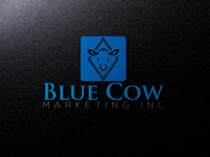 Logo Design by rocklee for Blue Cow Marketing Inc. | Design: #14783417