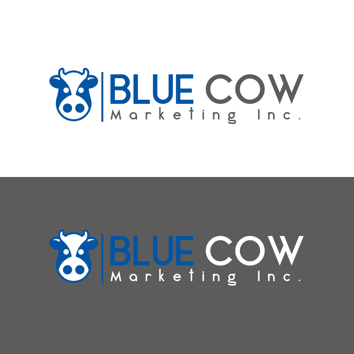 Logo Design by vicrays137 for Blue Cow Marketing Inc. | Design #14749533