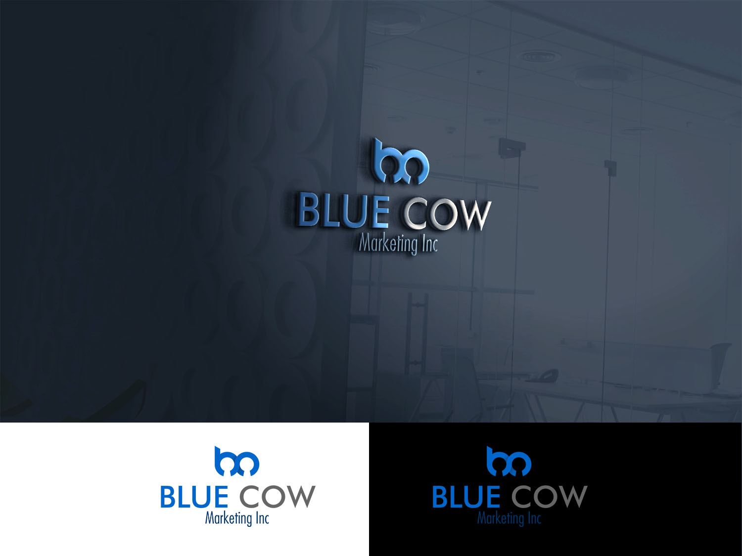 Logo Design by AMD Design for Blue Cow Marketing Inc. | Design #14756869