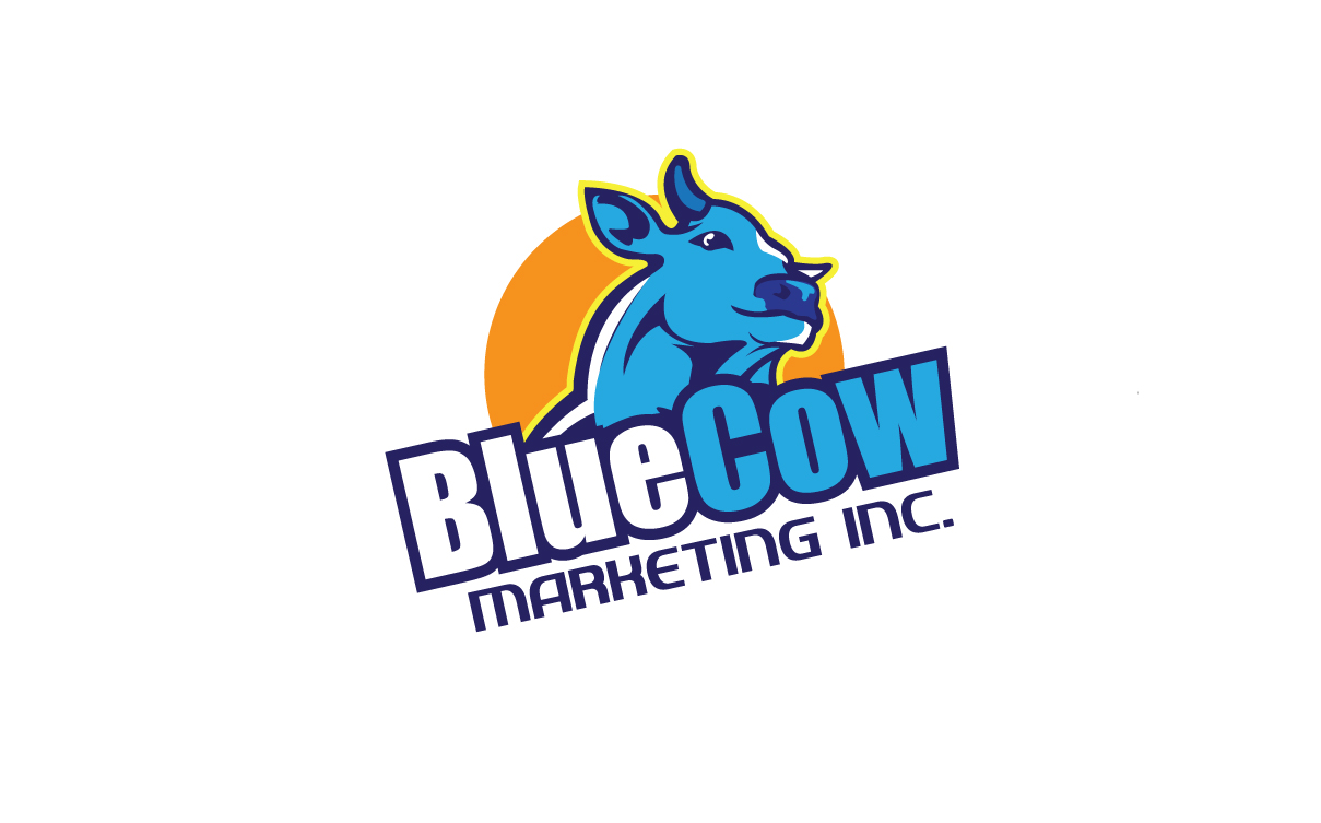 Logo Design by Marketing Wings for Blue Cow Marketing Inc. | Design #14751490