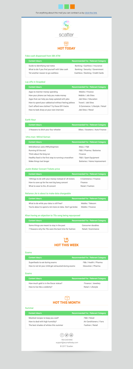 Newsletter-Design von Dabashes Adhikery für Spiral Content Solutions Pvt Ltd | Design #14834681