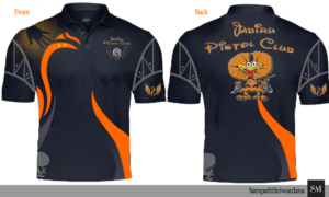 Jabiru Pistol Club T shirt logo finish off 