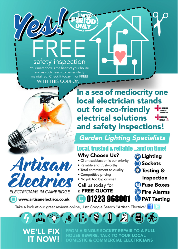 Flyer Design by the artworks for Artisan Electrics | Design #14785335