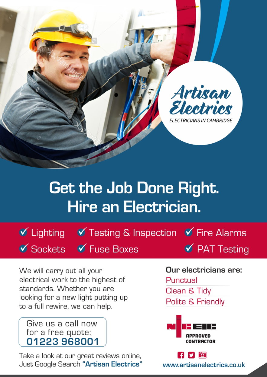 Flyer Design by D Creative for Artisan Electrics | Design #14789953