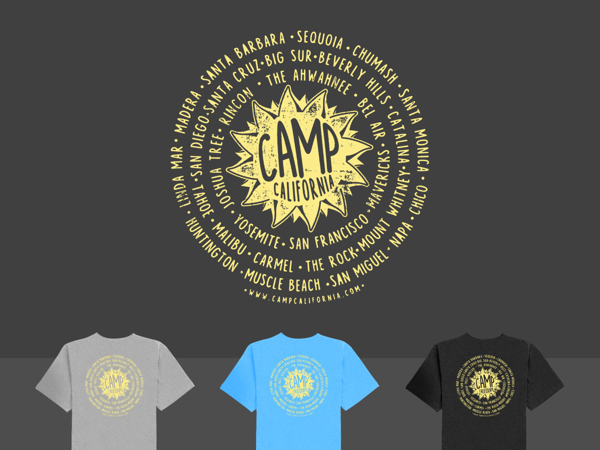 Diseño de Camiseta por STierney para Camp California d.o.o. | Diseño: #14800956