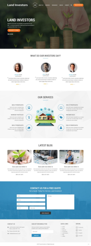 Web Design by pb for LandInvestors.com | Design: #14756505