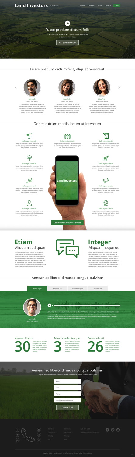Web Design by pb for LandInvestors.com | Design #14756507