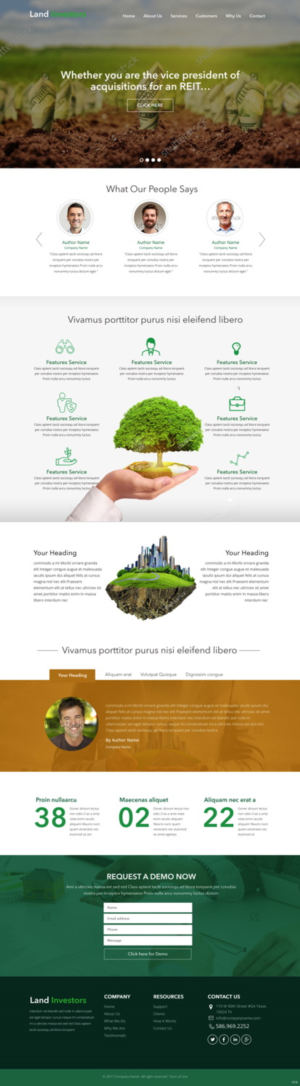 Web Design by pb for LandInvestors.com | Design: #14756508