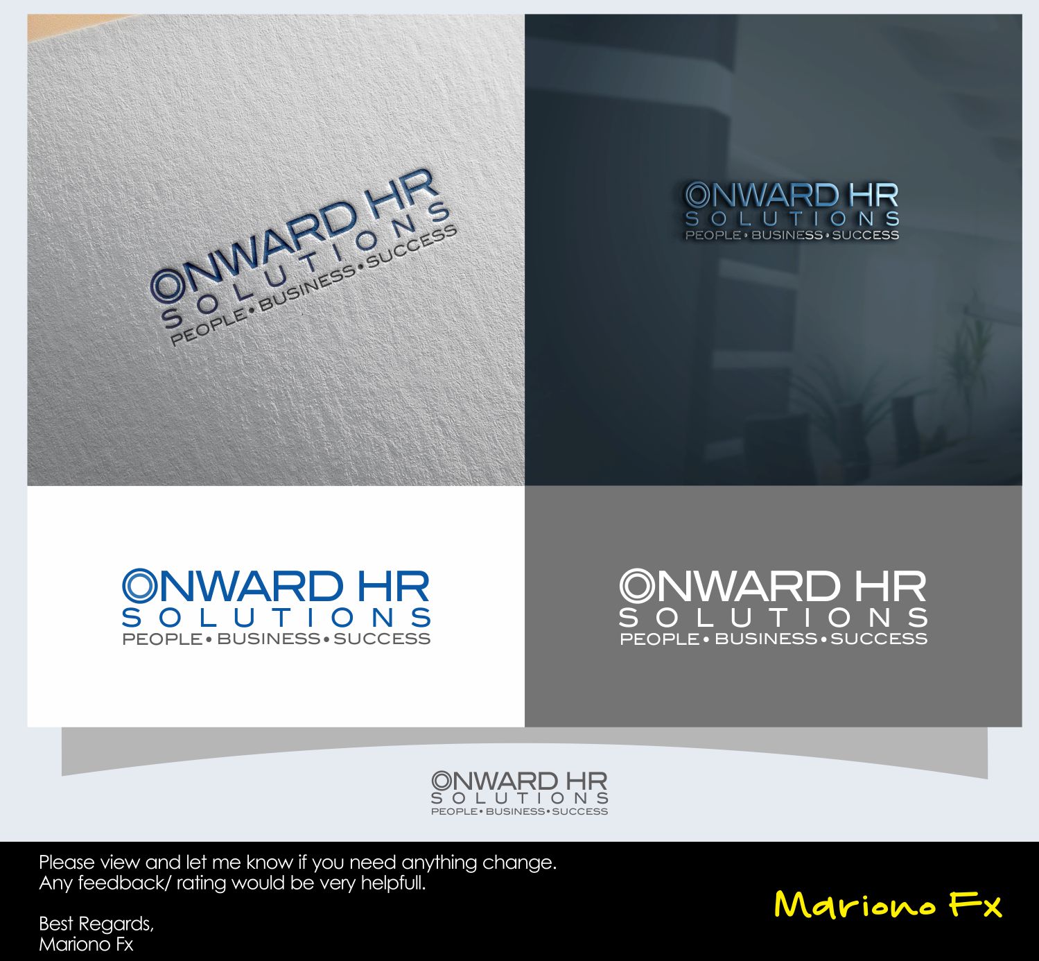 Logo Design by Mariono Fx for Onward Solutions LLC | Design #14801952