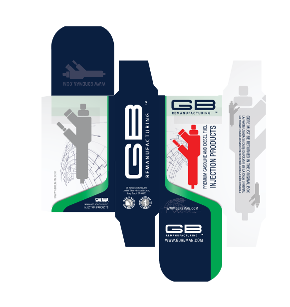 Packaging Design by Alex M. for GB Remanufacturing, Inc. | Design #14828691