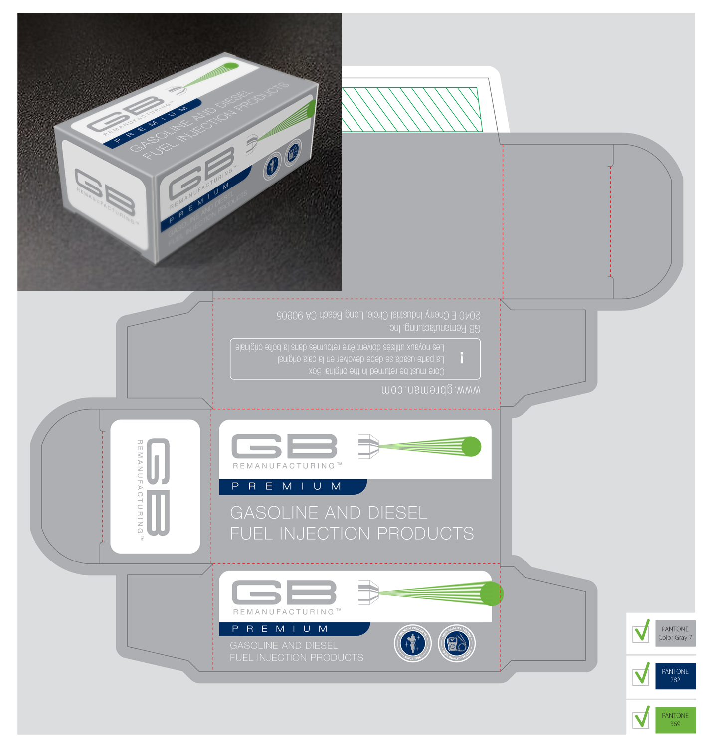Packaging Design by project 5 for GB Remanufacturing, Inc. | Design #14857320